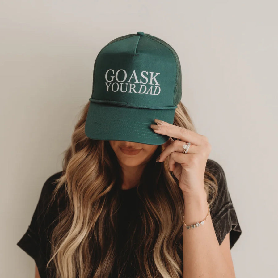 GO ASK YOUR DAD TRUCKER HAT | GREEN