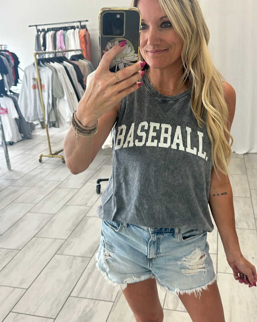 THE OC MINERAL BASEBALL TANK | MINERAL WASH GREY