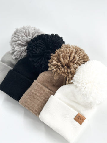 SHORE BABY The Newborn Beanie — Mocha (COLLECTIVE)