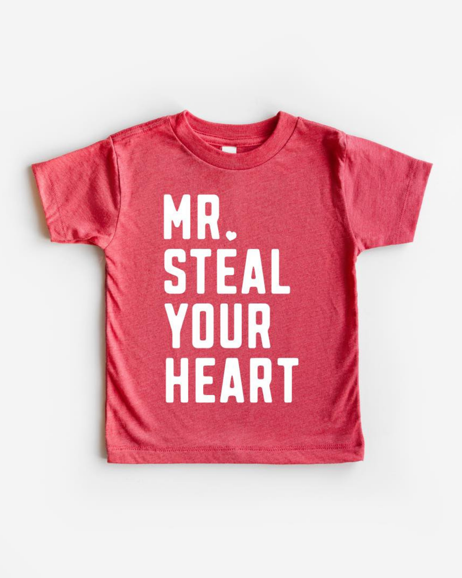 (PRE-ORDER) HAPPY KIDS CO MR STEAL YOUR HEART TEE | RED