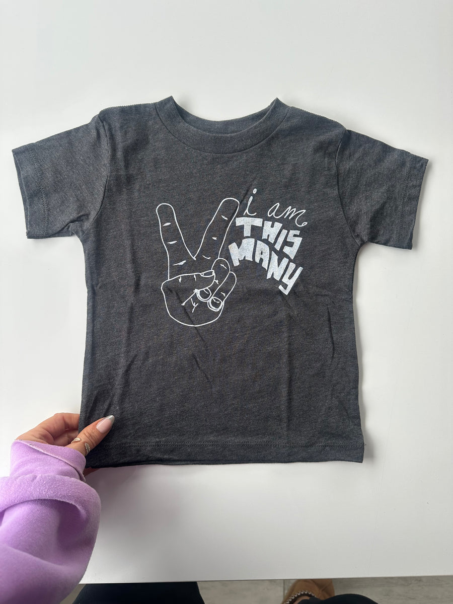 HAPPY KIDS CO I AM THIS MANY TEE | TWO