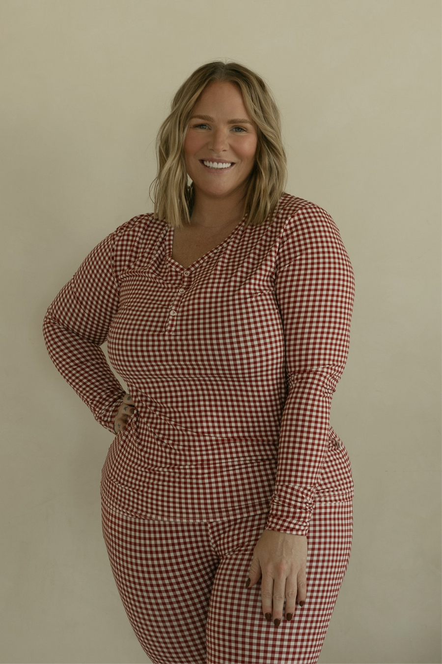 Women's Bamboo Pajamas | Red Gingham