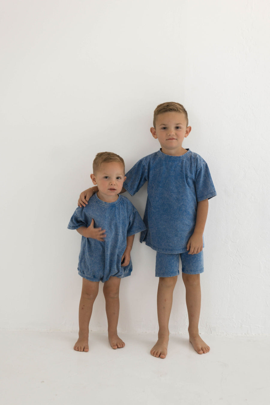 FOREVER FRENCH Ocean | Washed Child Short Set (COLLECTIVE)