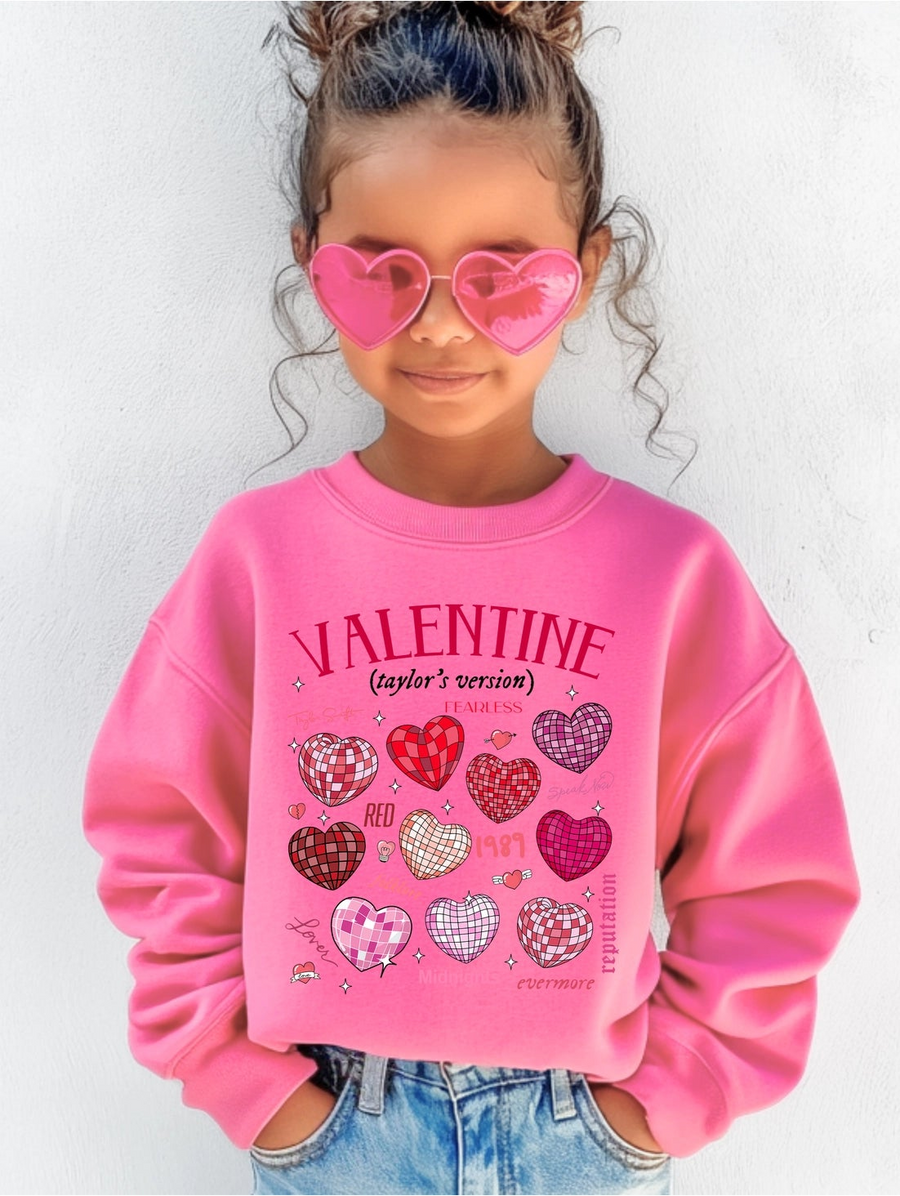 HOLLAND AVE TAYLOR'S VERSION VALENTINE'S DAY SWEATSHIRT | HOT PINK