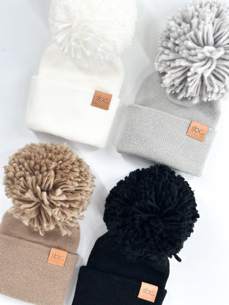 SHORE BABY The Newborn Beanie — Pewter (COLLECTIVE)