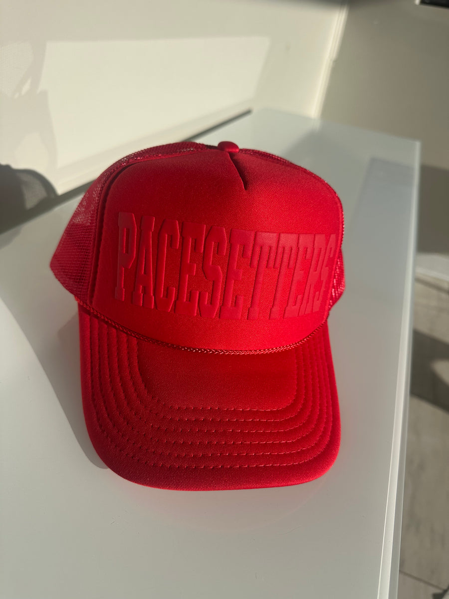 PACESETTERS PUFF TRUCKER HAT | RED