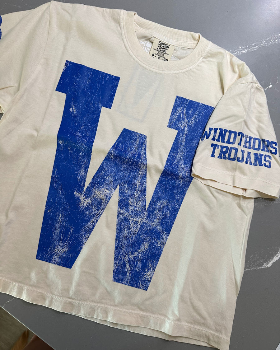(PRE-ORDER) CUSTOM #1 FAN BOXY TEES | CREAM OR PEPPER
