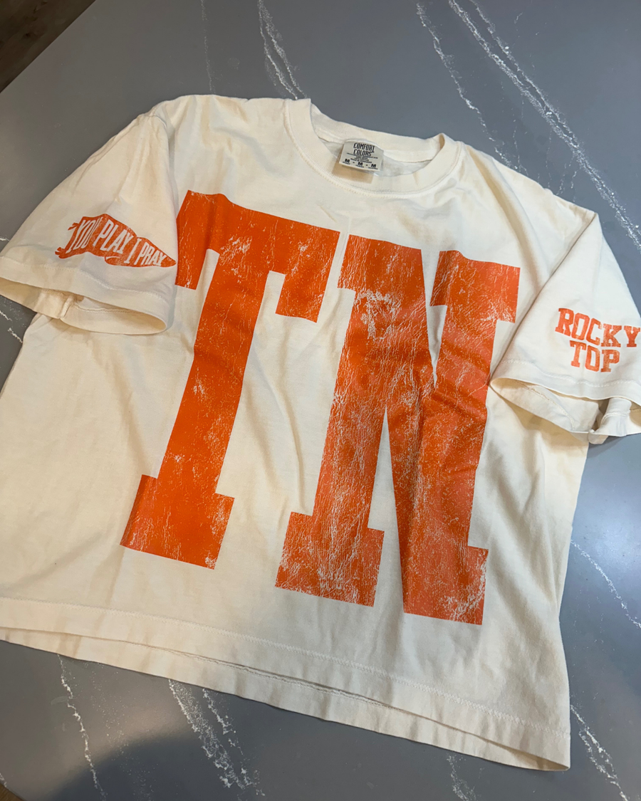 (PRE-ORDER) CUSTOM #1 FAN BOXY TEES | CREAM OR PEPPER