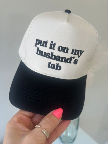 PUT IT ON MY HUSBAND'S TAB HAT | BLACK