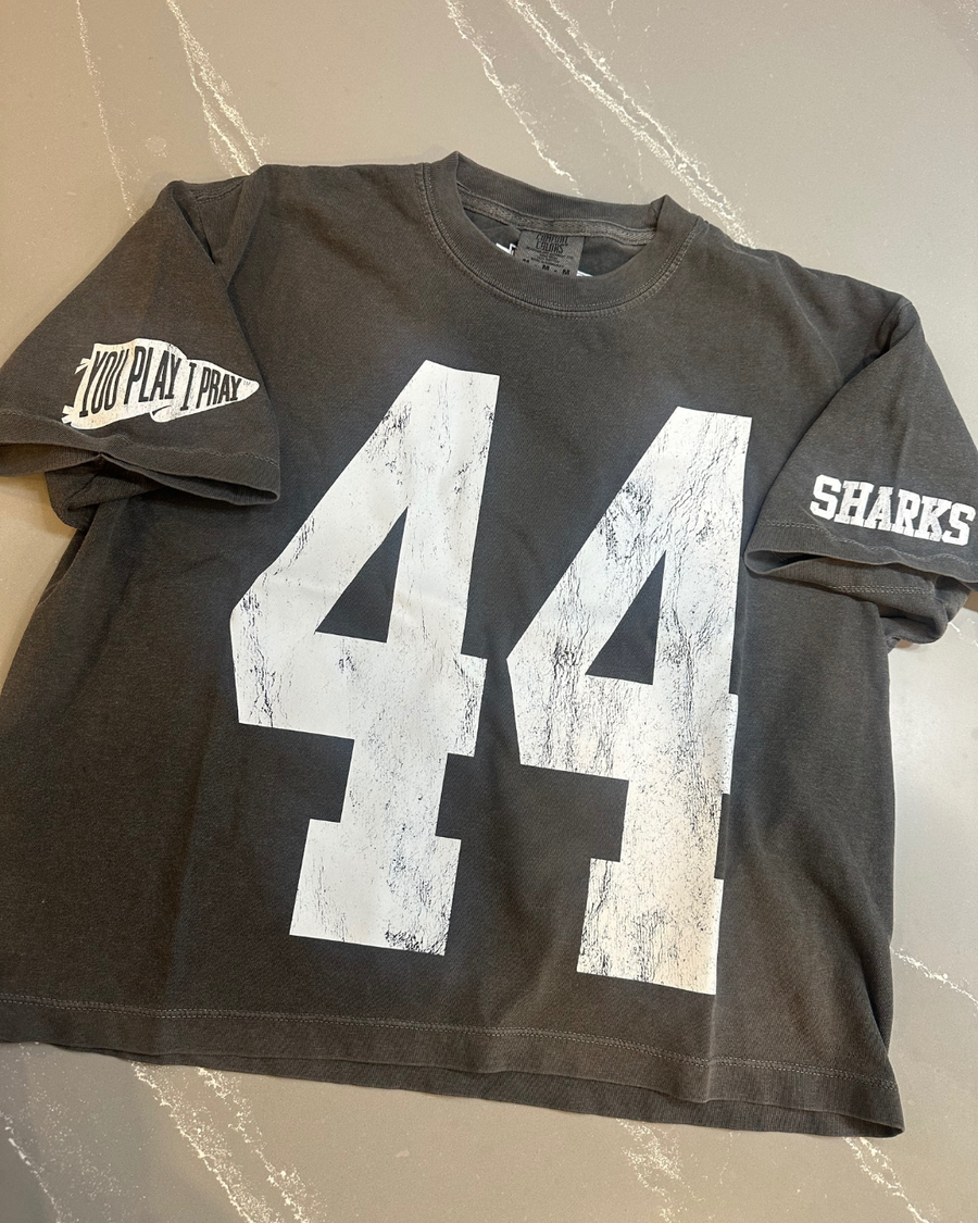 (PRE-ORDER) CUSTOM #1 FAN BOXY TEES | CREAM OR PEPPER