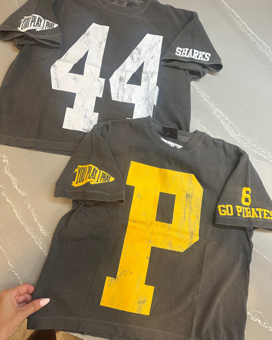 (PRE-ORDER) CUSTOM #1 FAN BOXY TEES | CREAM OR PEPPER