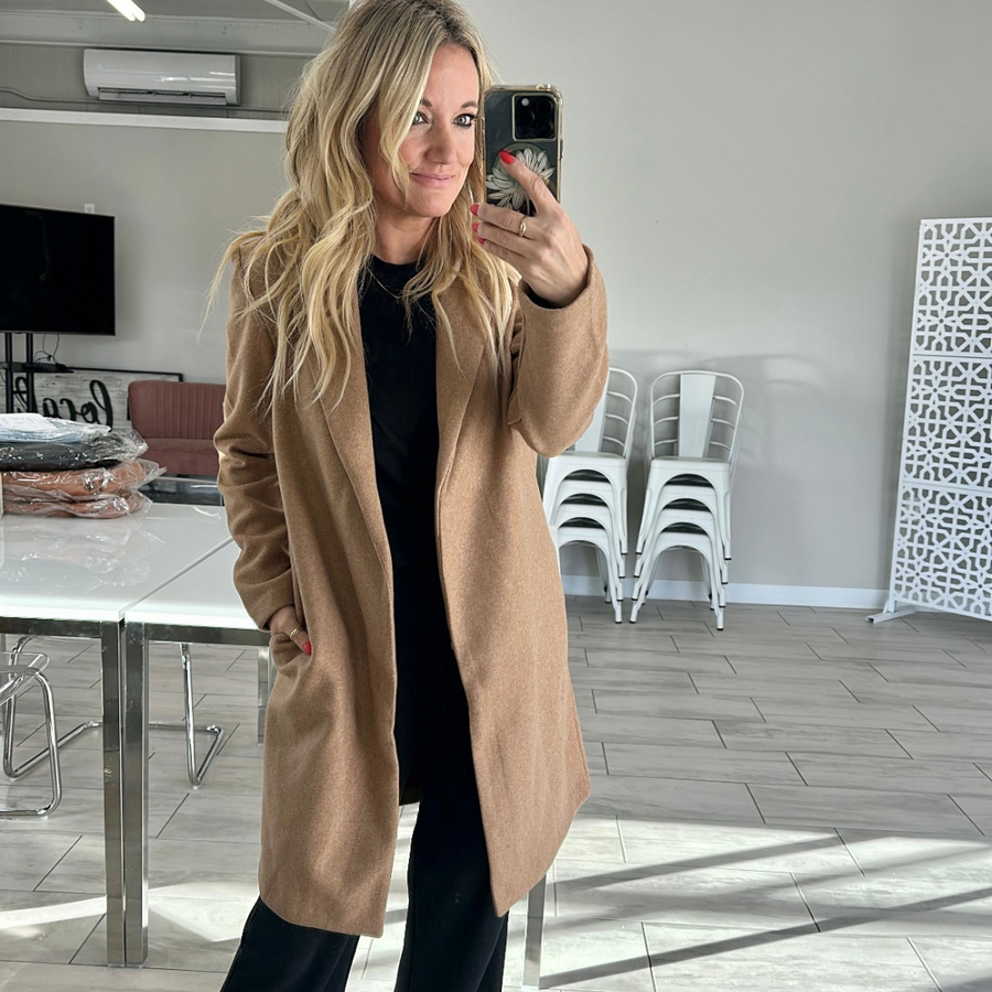 Jackie Fleece Long Line Coat