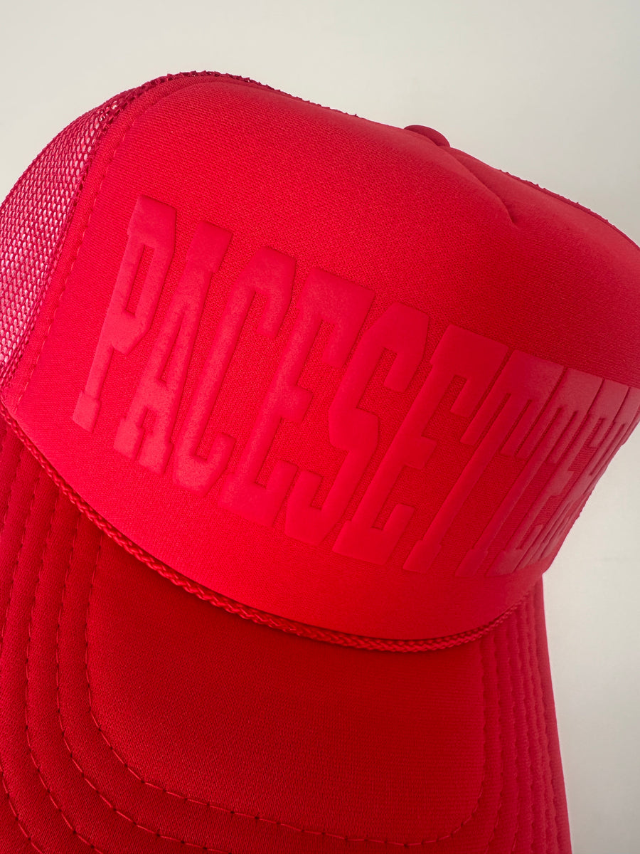 PACESETTERS PUFF TRUCKER HAT | RED