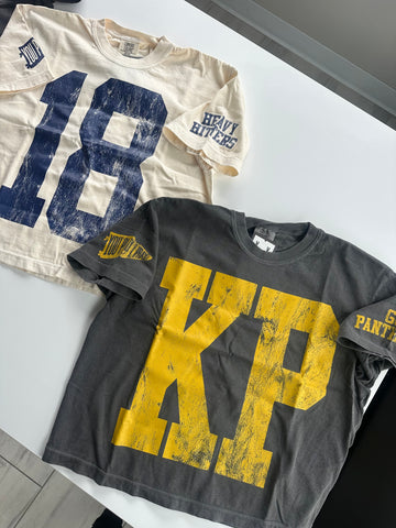 (PRE-ORDER) CUSTOM #1 FAN BOXY TEES | CREAM OR PEPPER