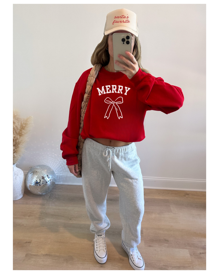 Merry Bow Pullover
