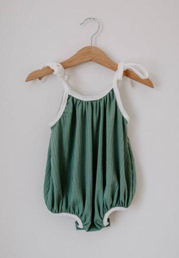 FOREVER FRENCH Vintage Teal | Bubble Romper (COLLECTIVE)