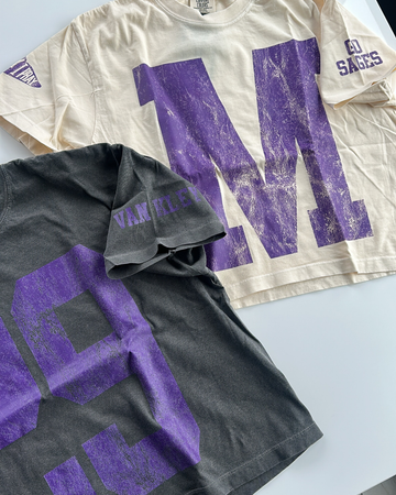 (PRE-ORDER) CUSTOM #1 FAN BOXY TEES | CREAM OR PEPPER