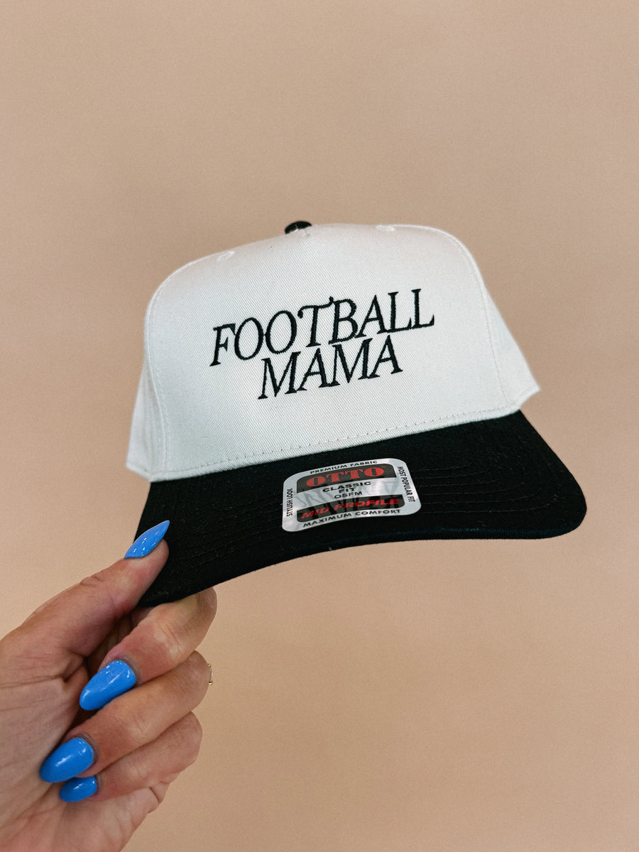 (PRE-ORDER) E+E FOOTBALL MAMA TRUCKER HAT | BLACK