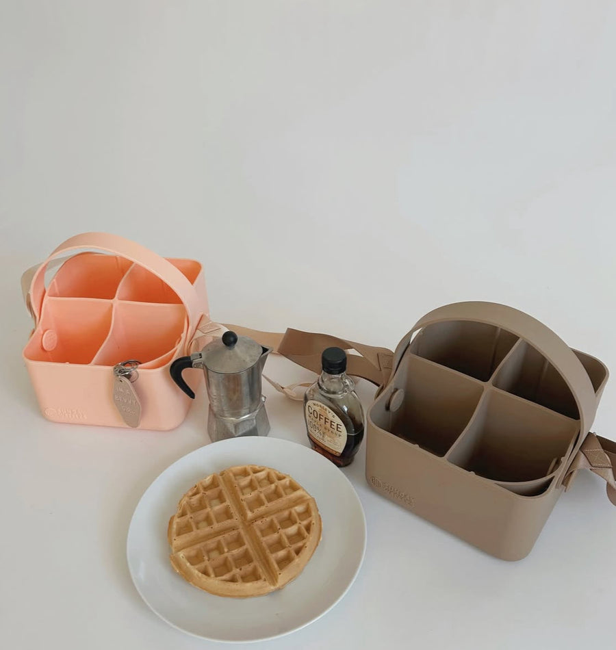 THE BEVVY TOTE DRINK CARRIER | LATTE