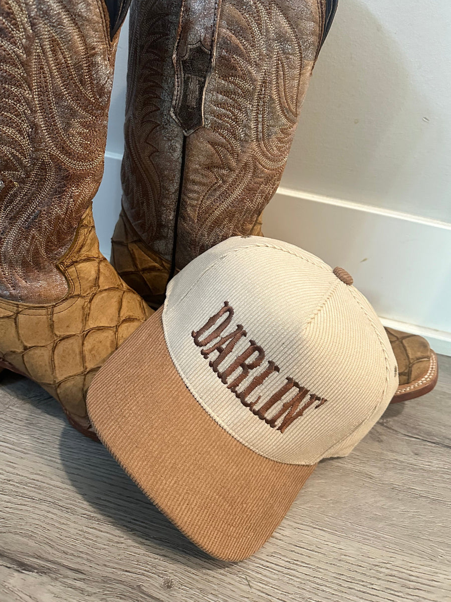 DARLIN' CORDUROY WOMEN'S BASEBALL HAT | BEIGE