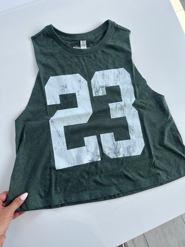 (PRE-ORDER) CUSTOM #1 FAN CROP TANK | VARIOUS COLORS