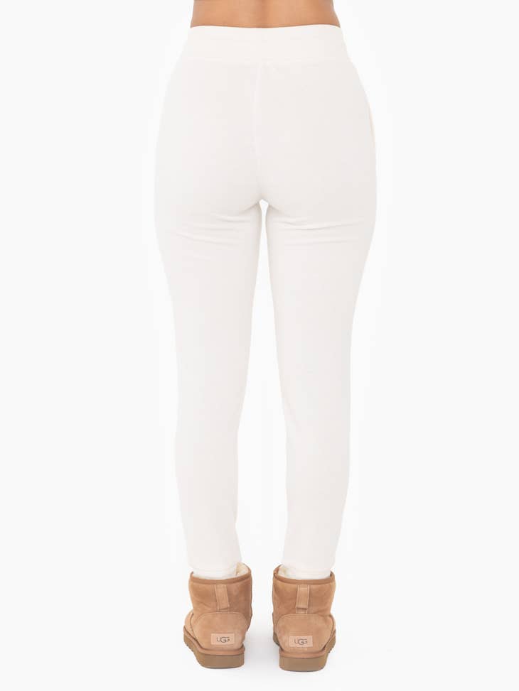 ADDIE FRENCH TERRY CUFFED SKINNY JOGGERS | NATURAL