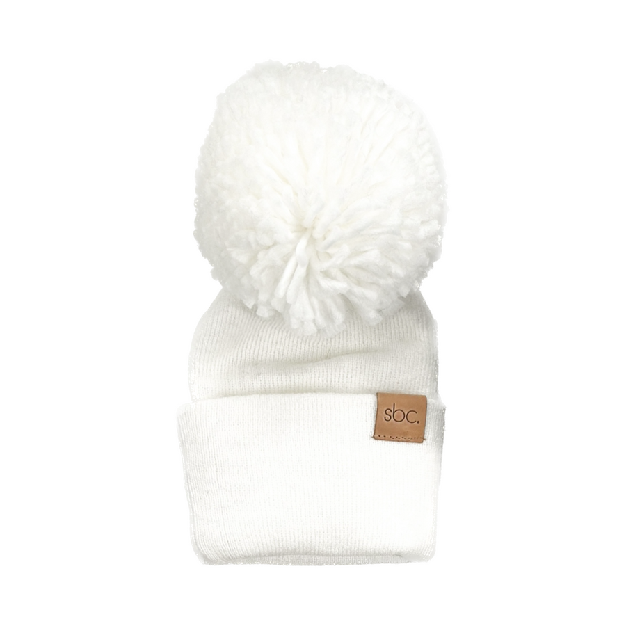 SHORE BABY The Newborn Beanie — Vanilla (COLLECTIVE)