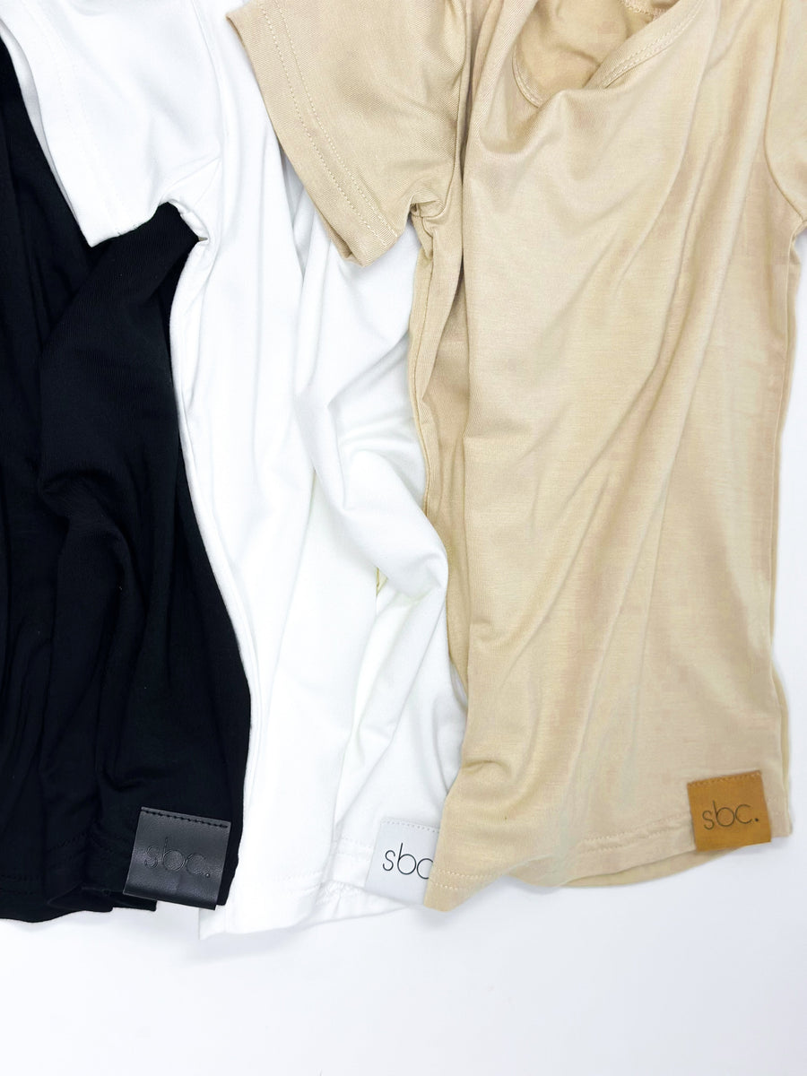 SHORE BABY Everyday Bamboo Tees (3 Pack) - Bamboo Neutrals (COLLECTIVE)