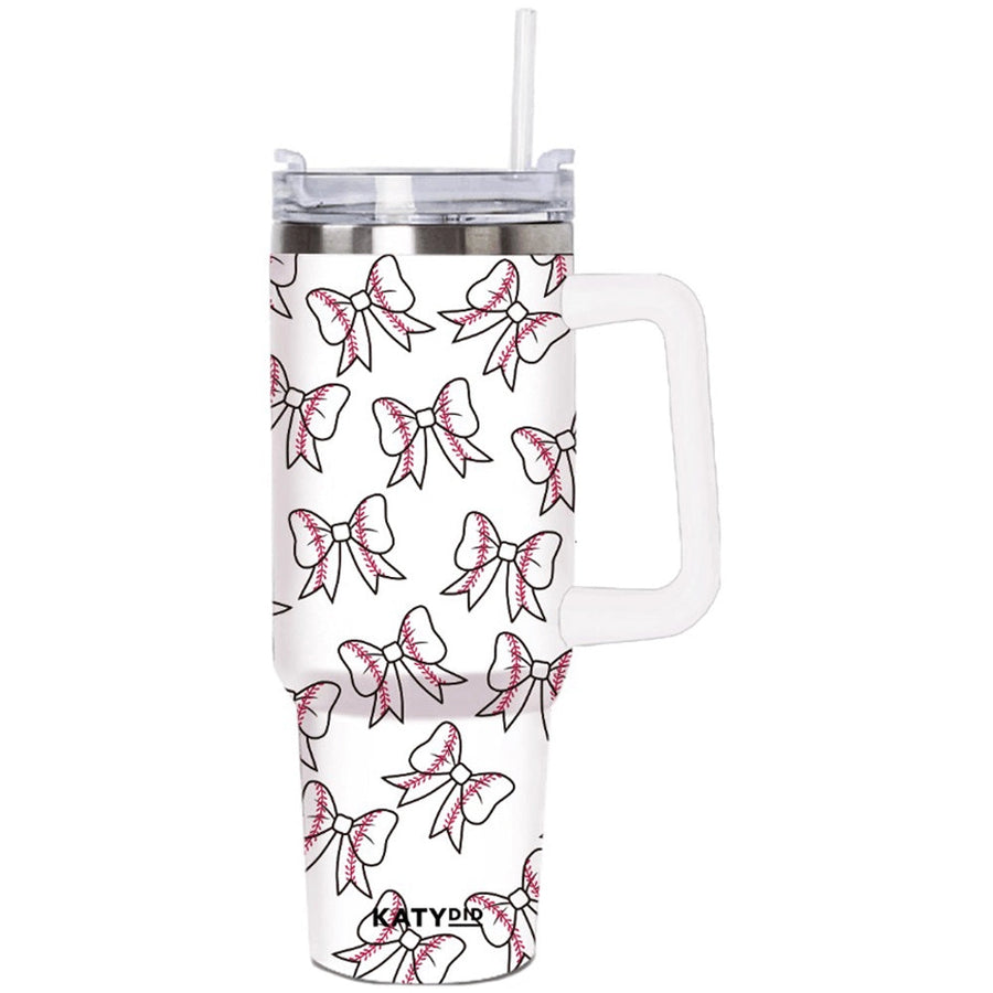 BASEBALL BOW TUMBLER WITH HANDLE | 40 OZ