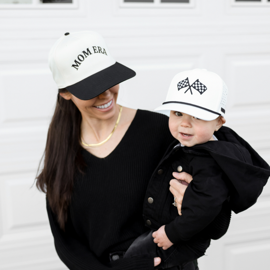 YOUNG + RAD MOM ERA CAP // BLACK & CREAM (COLLECTIVE)