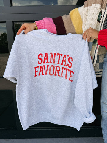 (PRE-ORDER) E+E SANTA'S FAVORITE WOMEN'S CHRISTMAS SWEATSHIRT