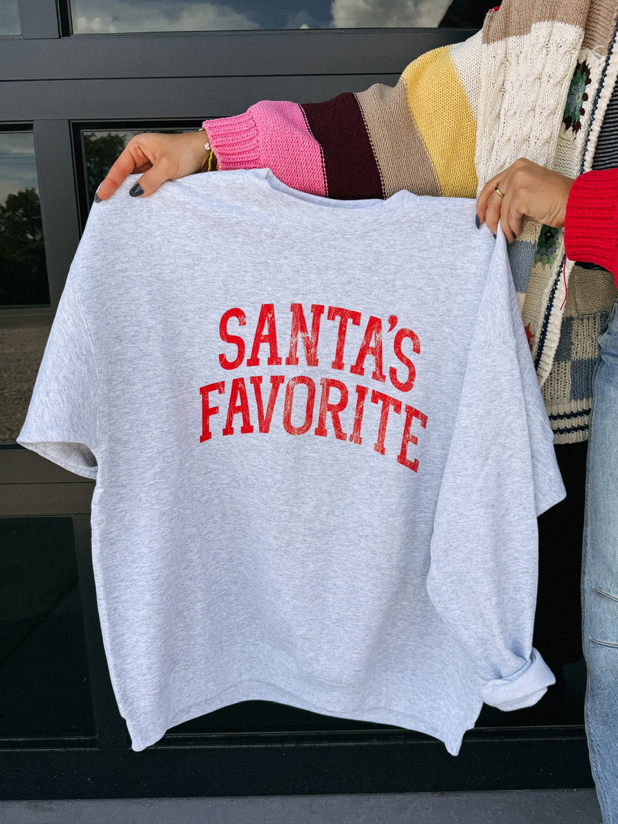 (PRE-ORDER) E+E SANTA'S FAVORITE WOMEN'S CHRISTMAS SWEATSHIRT