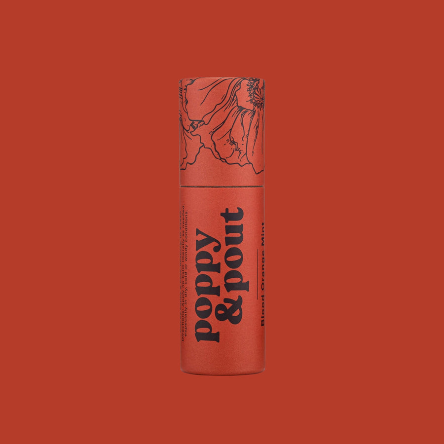 POPPY AND POUT LIP BALM | BLOOD ORANGE MINT