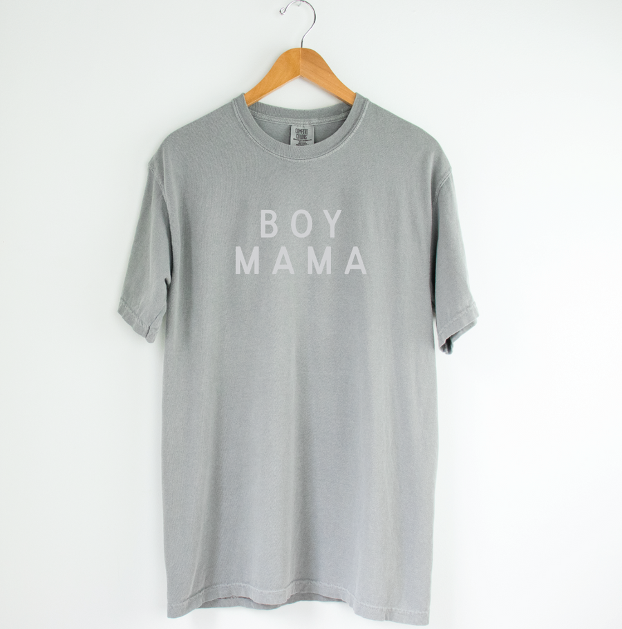 Boy Mama Simplistic Neutral Tee