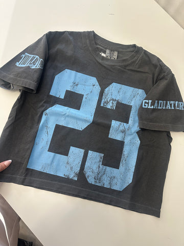 (PRE-ORDER) CUSTOM #1 FAN BOXY TEES | CREAM OR PEPPER