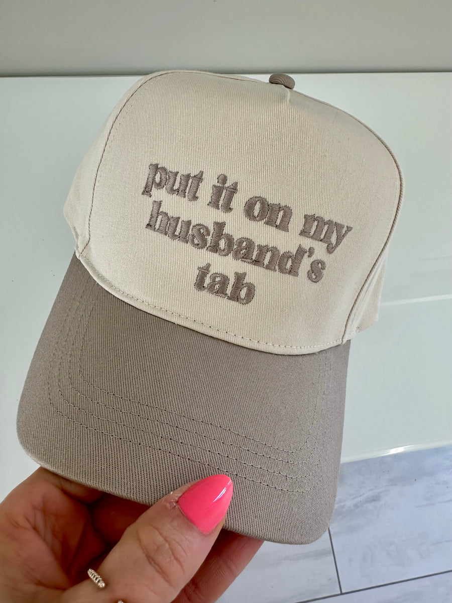 PUT IT ON MY HUSBAND'S TAB HAT | BEIGE