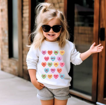 CANDY HEART CREWNECK | YOUTH