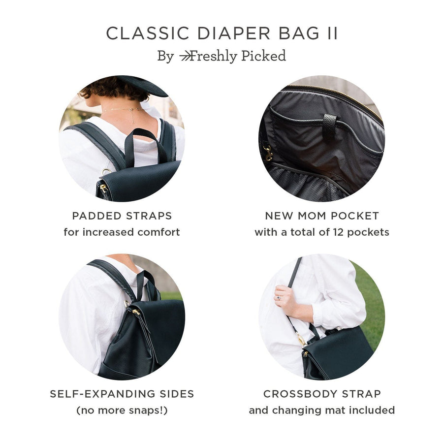 FRESHLY PICKED Cognac Classic Diaper Bag II (COLLECTIVE)