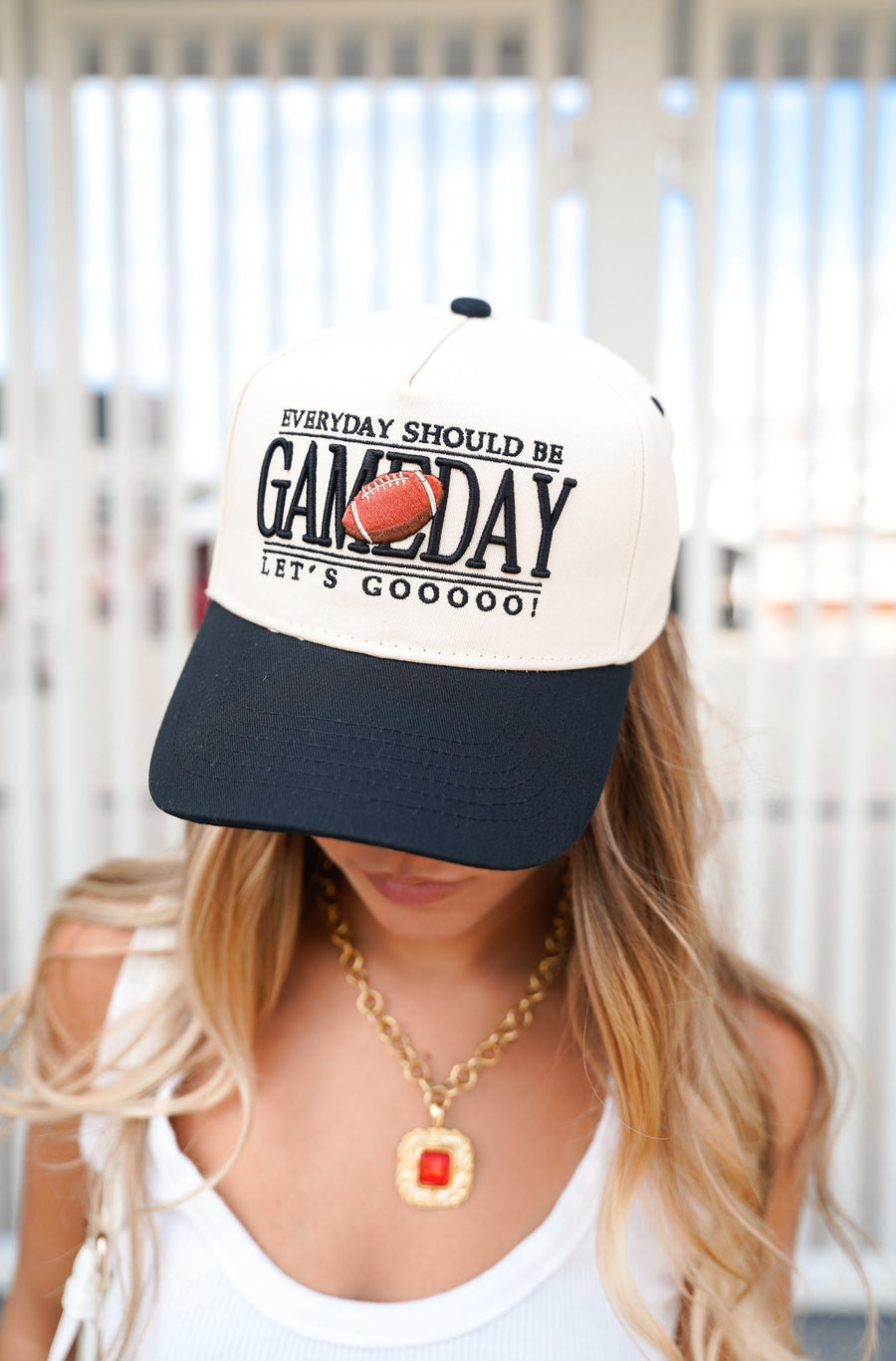 KENZ KUSTOMZ Everyday Should Be Gameday - Black Vintage Trucker Hat (COLLECTIVE)
