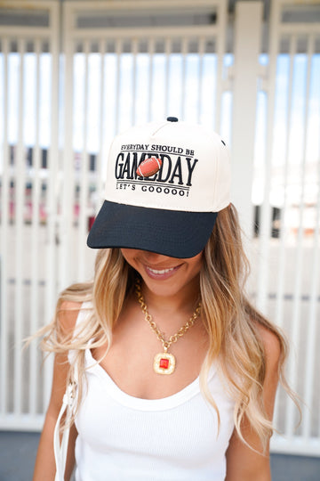 KENZ KUSTOMZ Everyday Should Be Gameday - Black Vintage Trucker Hat (COLLECTIVE)