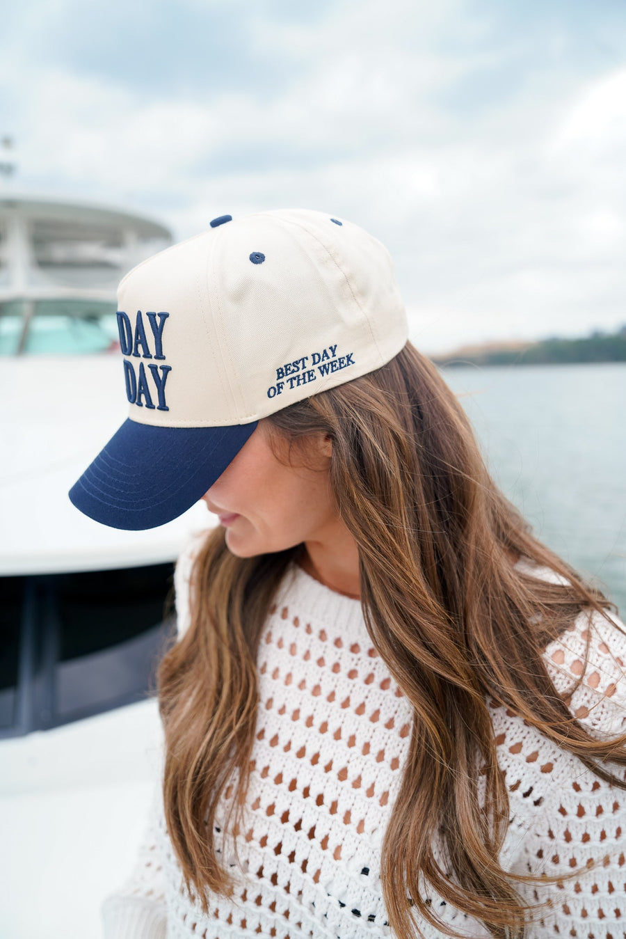 Sunday Funday - Navy Vintage Trucker Hat