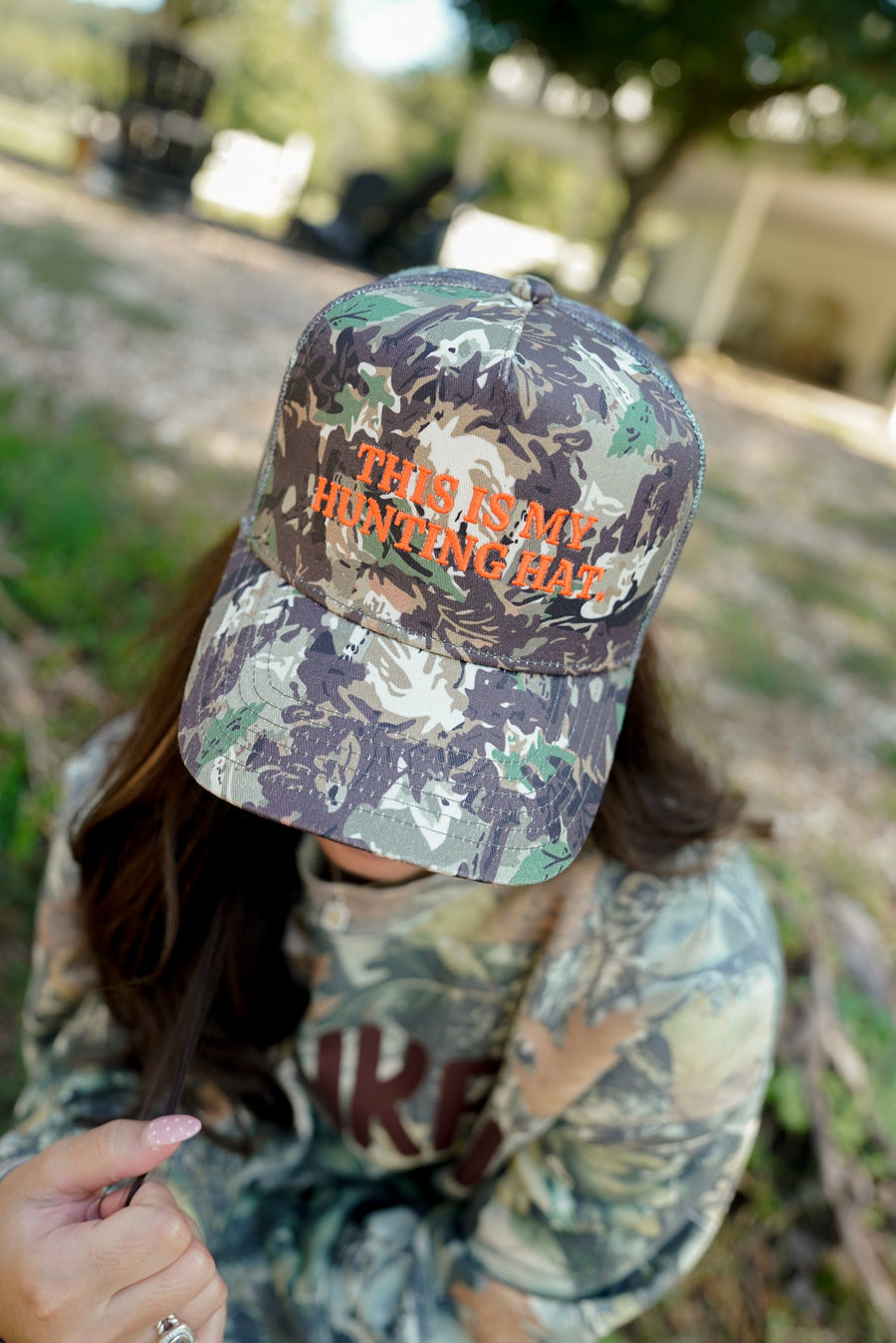 This is my Hunting Hat. - Camo Trucker Hat