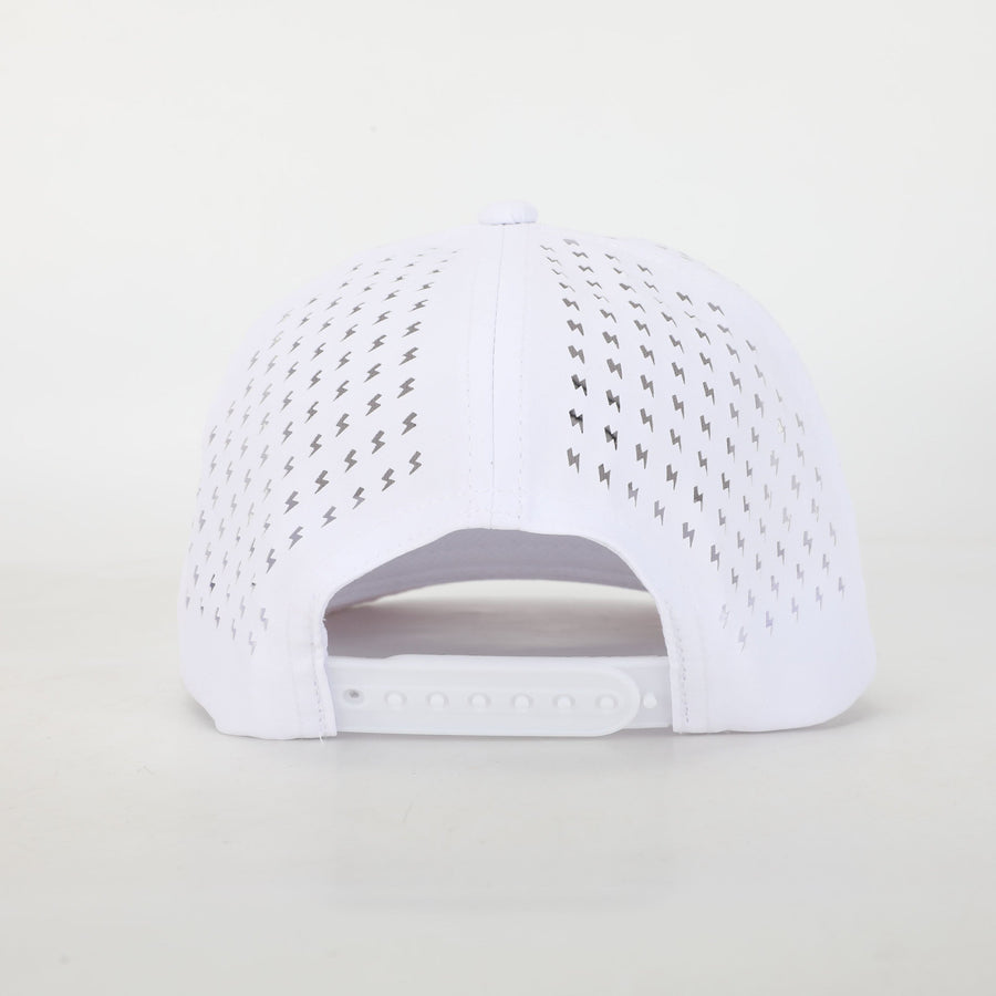 YOUNG + RAD FINISH LINE WHITE ADVENTURE SNAPBACK // (COLLECTIVE)