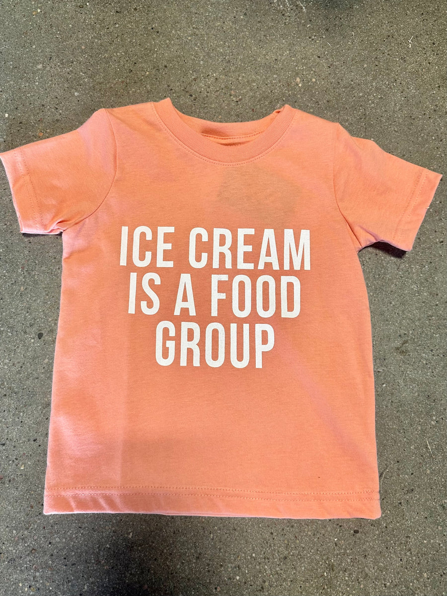 HAPPY KIDS CO ICE CREAM FOOD GROUP TEE | SUNSET OR SALTWATER
