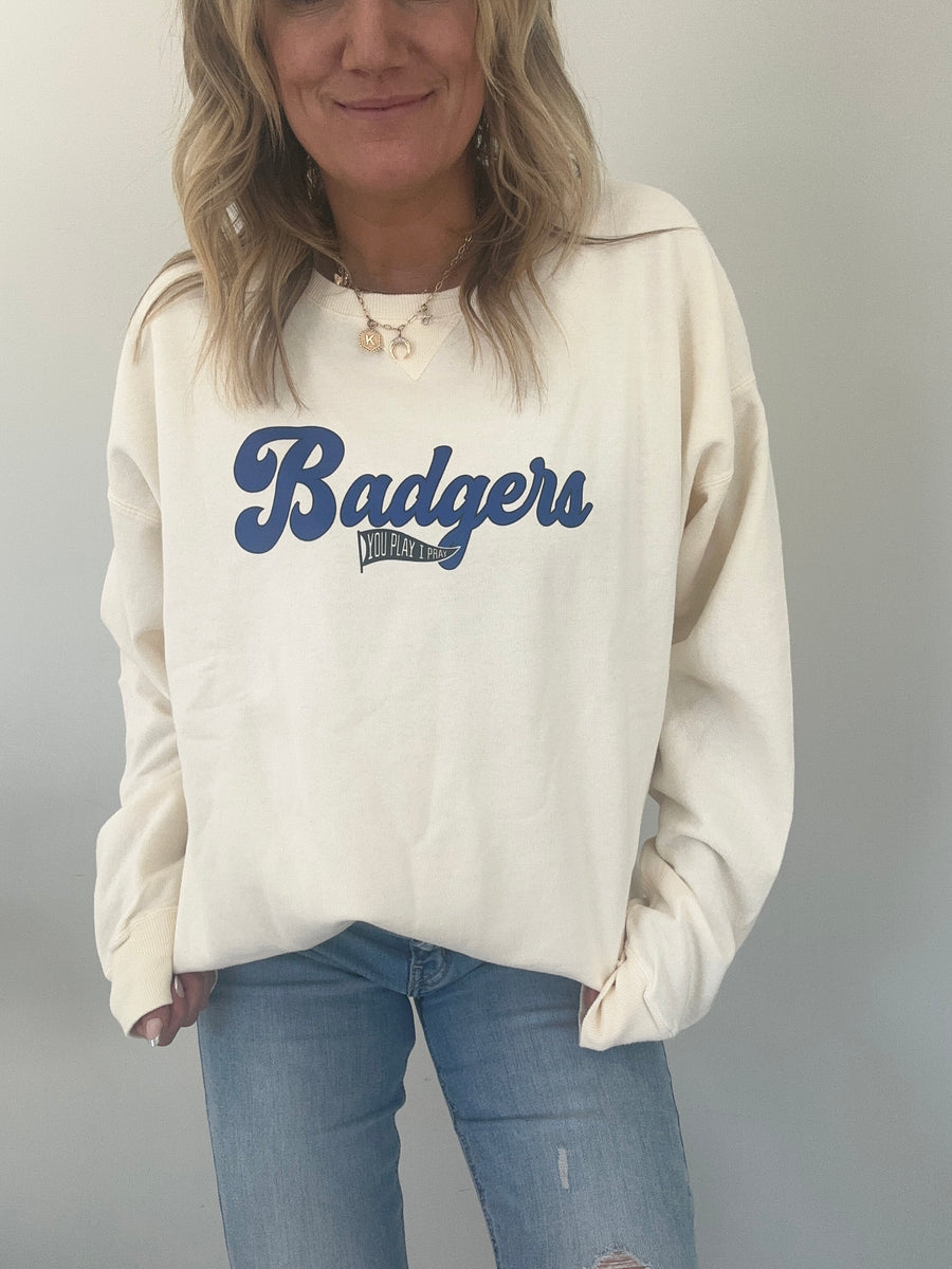 (PRE-ORDER) GAMEDAY FLAG SWEATSHIRT | BADGERS