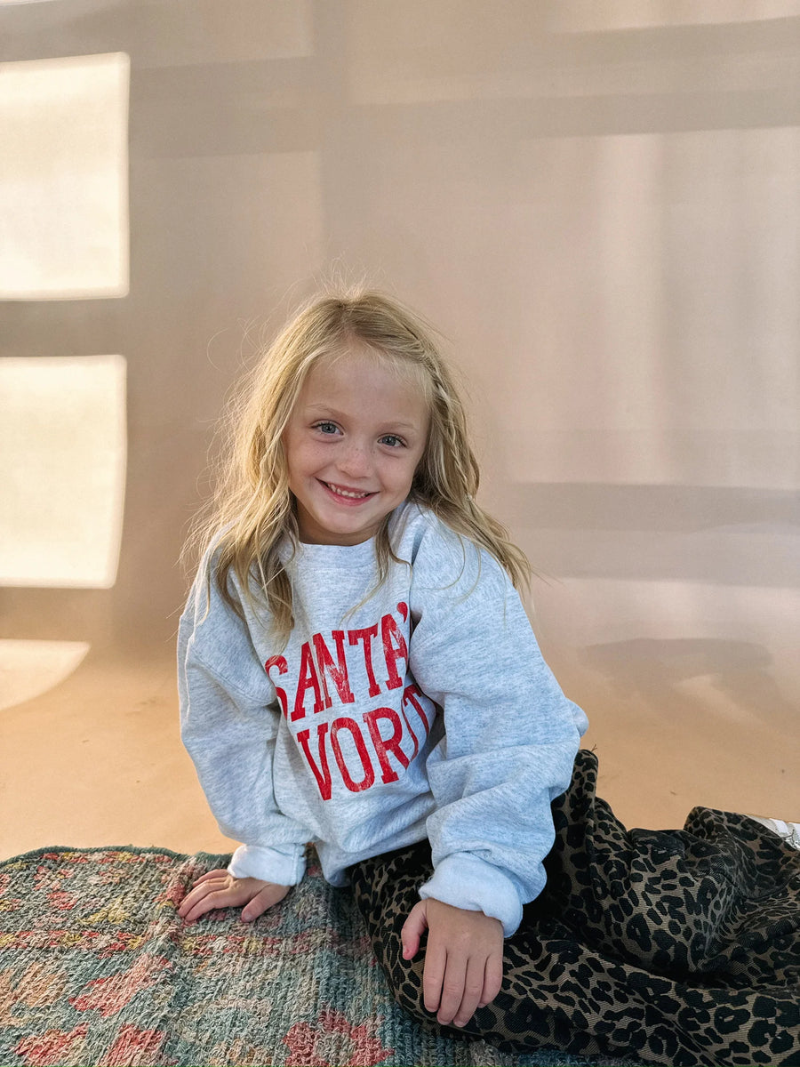 (PRE-ORDER) E+E SANTA'S FAVORITE YOUTH CHRISTMAS SWEATSHIRT
