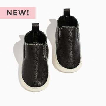 Ebony Slip On Baby Shoe