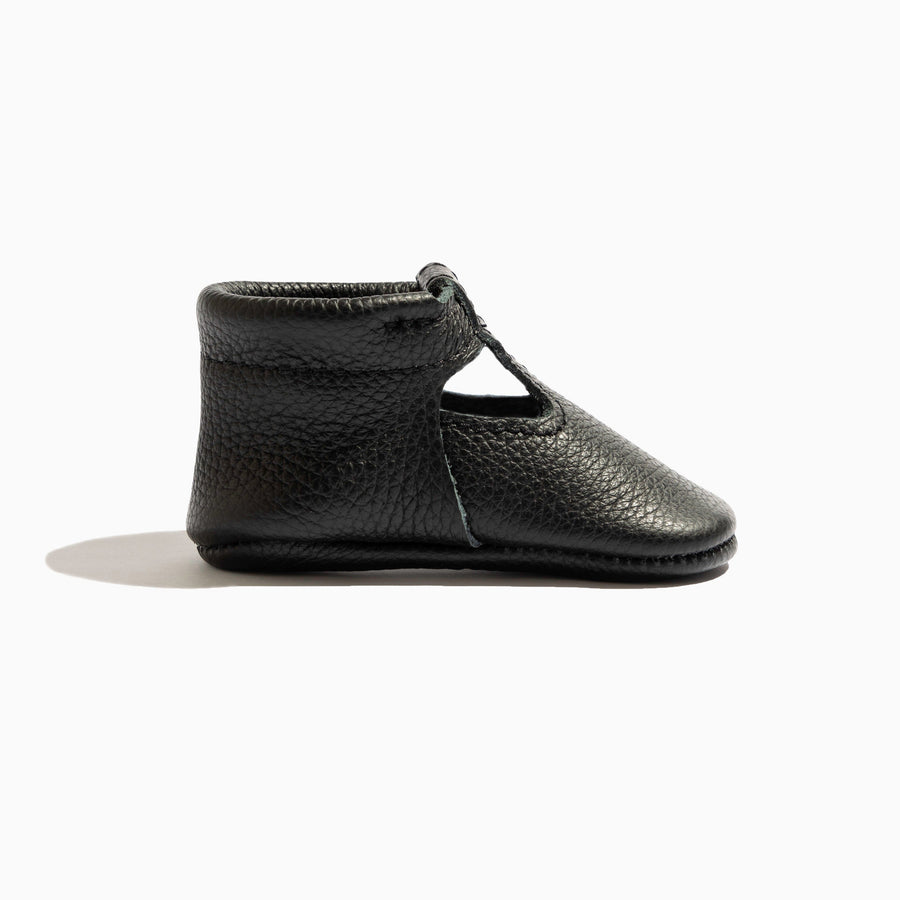 Ebony T-Bar Baby Shoe