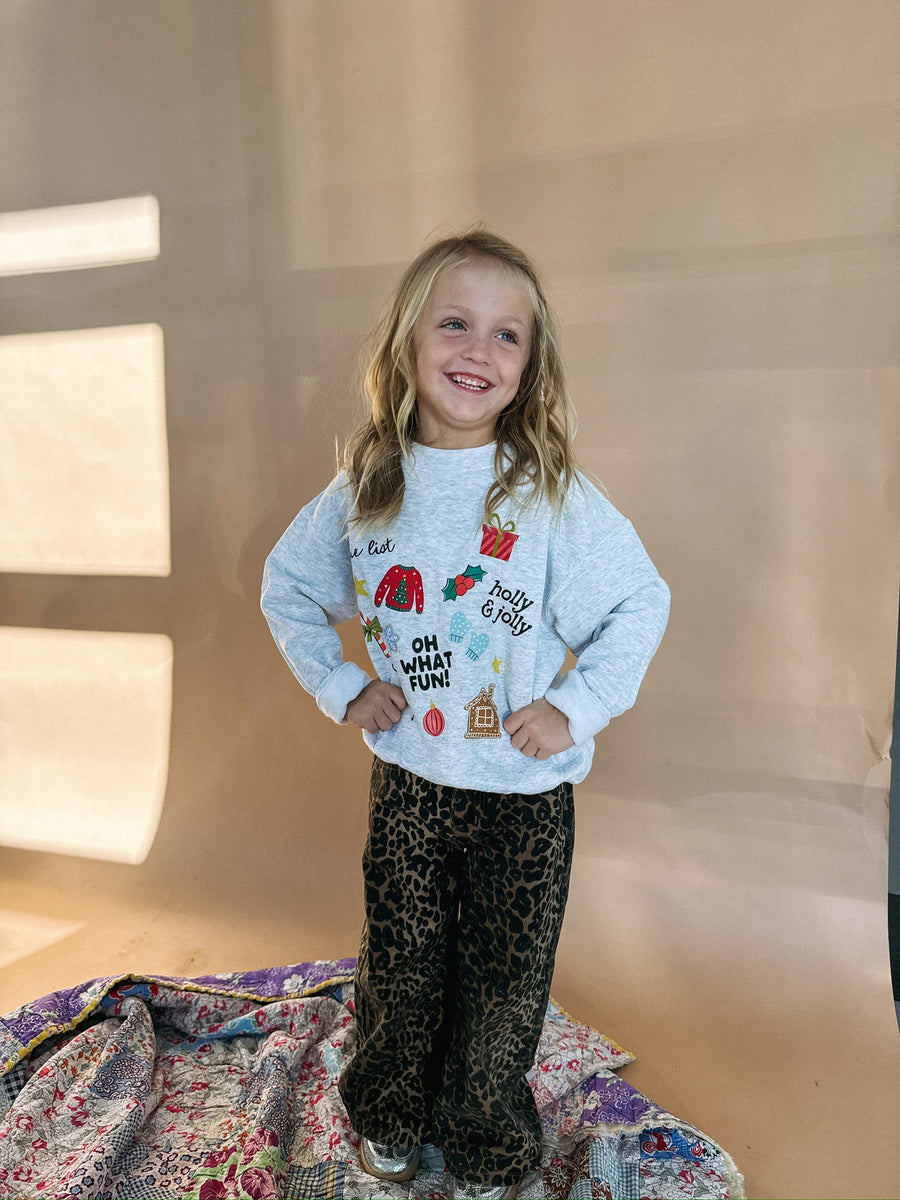 (PRE-ORDER) E+E OH WHAT FUN YOUTH CHRISTMAS SWEATSHIRT