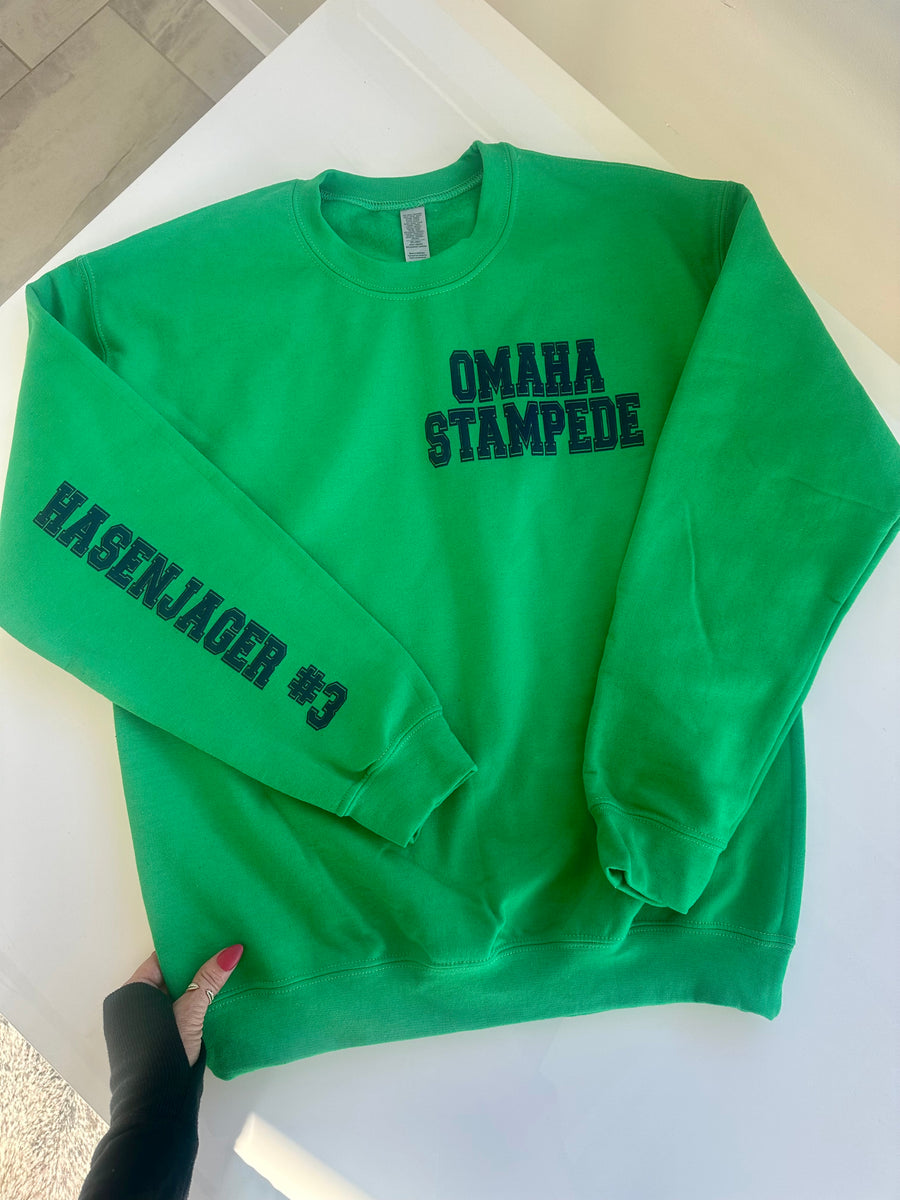 (PRE-ORDER) CUSTOM SHOP POCKET + SLEEVE PUFF PRINT SWEATSHIRT